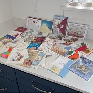Vintage NEW Assorted Greeting Cards With Envelopes All Occasion Unused Lot of 67